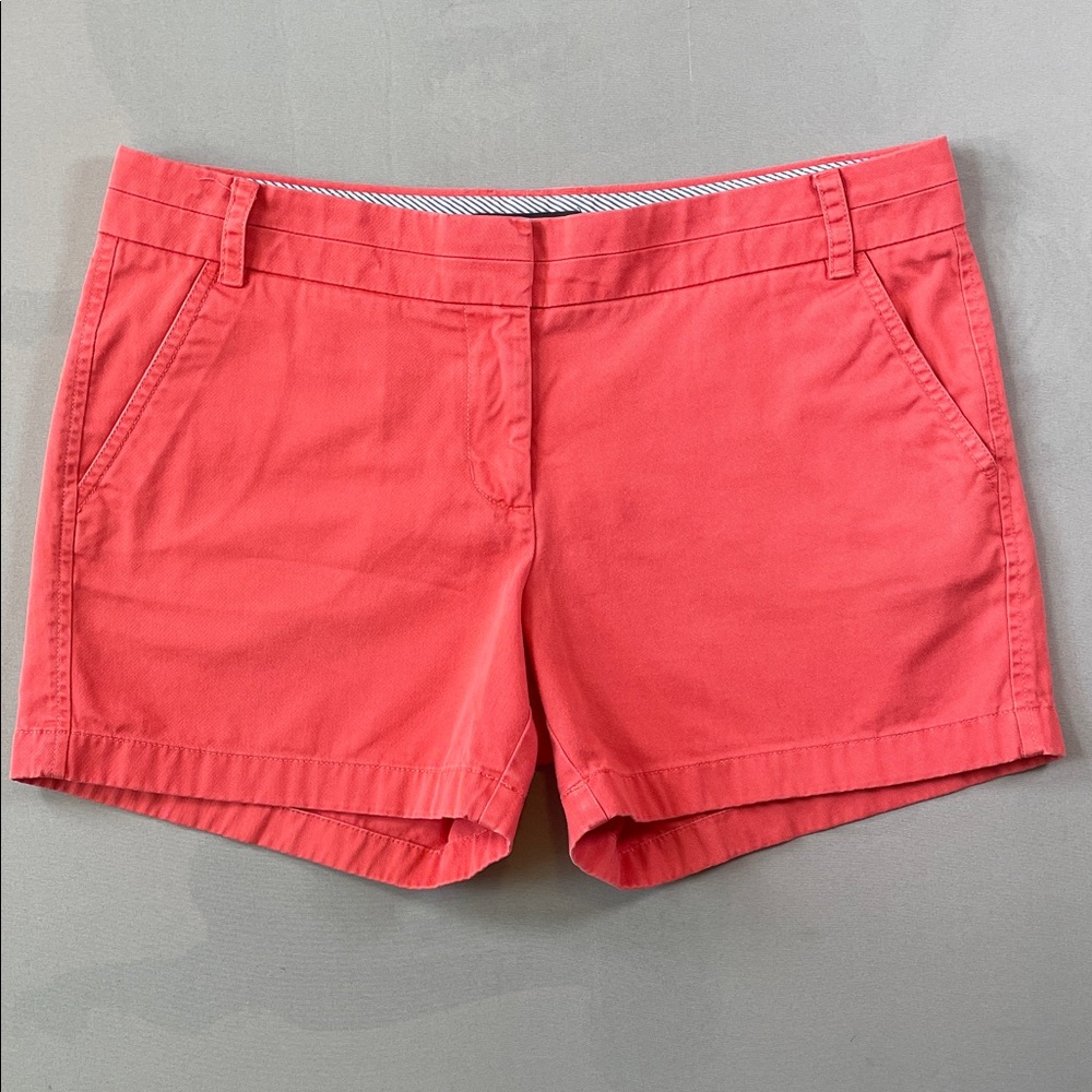 J. Crew Vibrant Coral Women's Chinos 5” Shorts Size 10